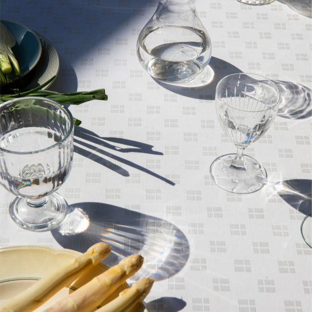 Engholm Flag Damaskdug - Hvid 160 x 420 cm