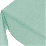 Linen Look Mint Green - ensfarvet voksdug i hørlook med præget overflade