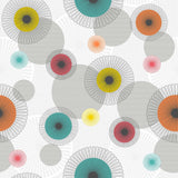 Feria - Rund voksdug med grafisk retrolook Ø 155 cm, mønster