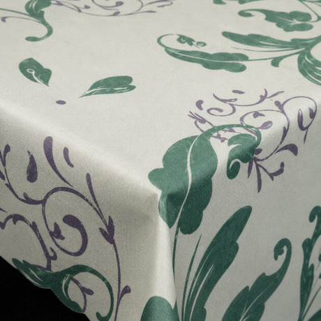 Friedola Floralia borddug 130 x 160 cm – Creme/Grøn/Lilla