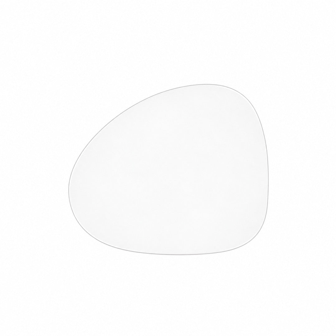 Gennemsigtig dækkeserviet i 2,0 mm klar plast – Curve 46 x 40 cm, model