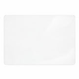 Gennemsigtig dækkeserviet i 2,0 mm klar plast – rektangulær 30 x 43 cm