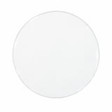 Gennemsigtig rund dækkeserviet i 2,0 mm klar plast – Ø38 cm, model