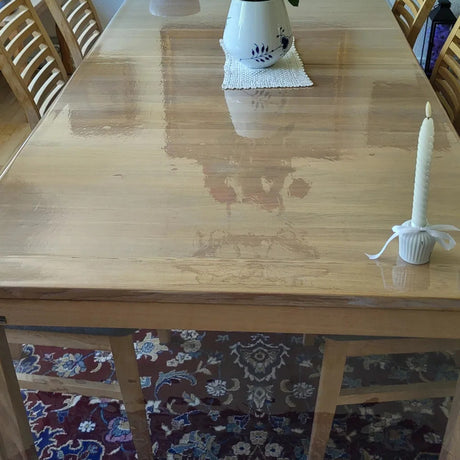 Gennemsigtig voksdug klar plast - 0,3 mm/160 cm bred