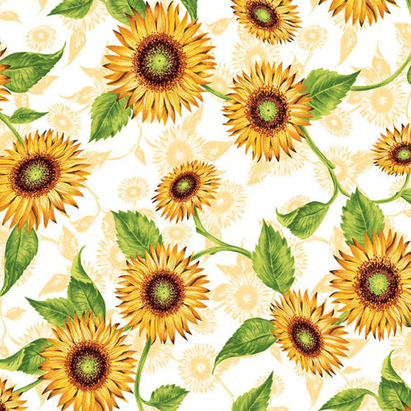 Girasoles - Akryldug med flotte solsikker