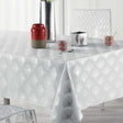 Goldy Metallic Print -  White/Silver - Dug med anti-plet - 150 x 300 cm
