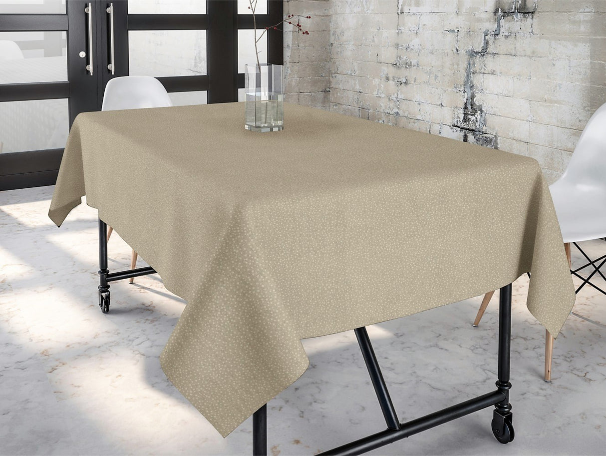 Goya beige - Jacquard vævet akryldug, 140 cm bred_1