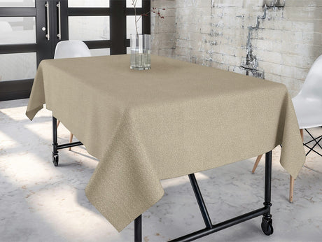Goya beige - Jacquard vævet akryldug, 140 cm bred_1