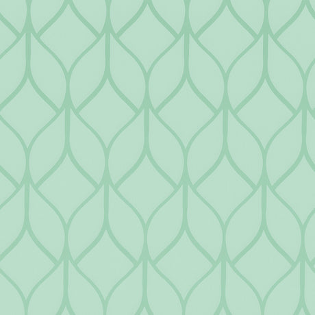 Grøn Harmoni – Voksdug med grafisk mønster, mønster