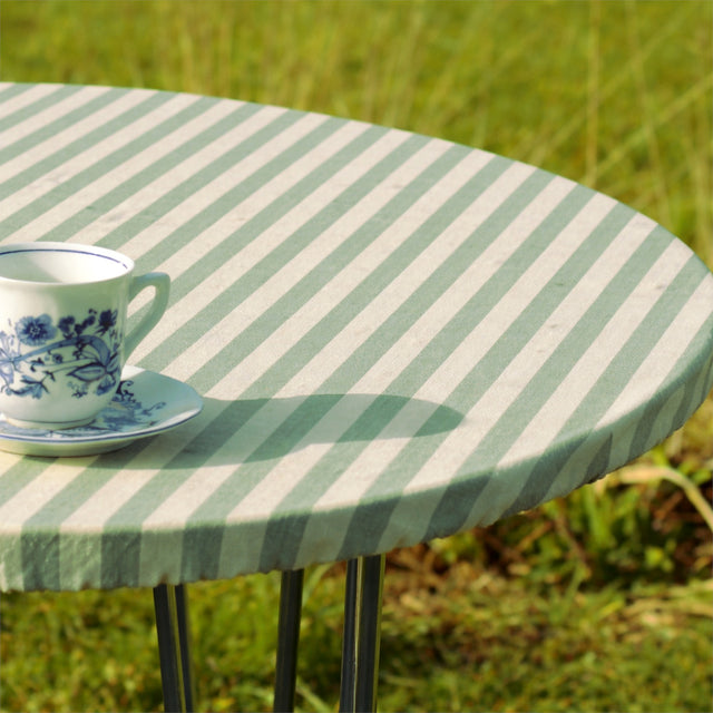 Grøn Nordisk Strib - Rund akryldug med elastik