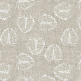 LÆNGDE: 2,2 m - Hanoy - Akryldug i hørlook med smukke hvide stregblade