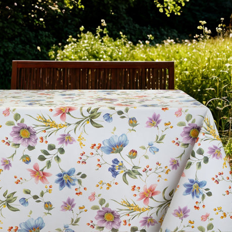 Havens Flor - Voksdug med udsprungne blomster i mange farver