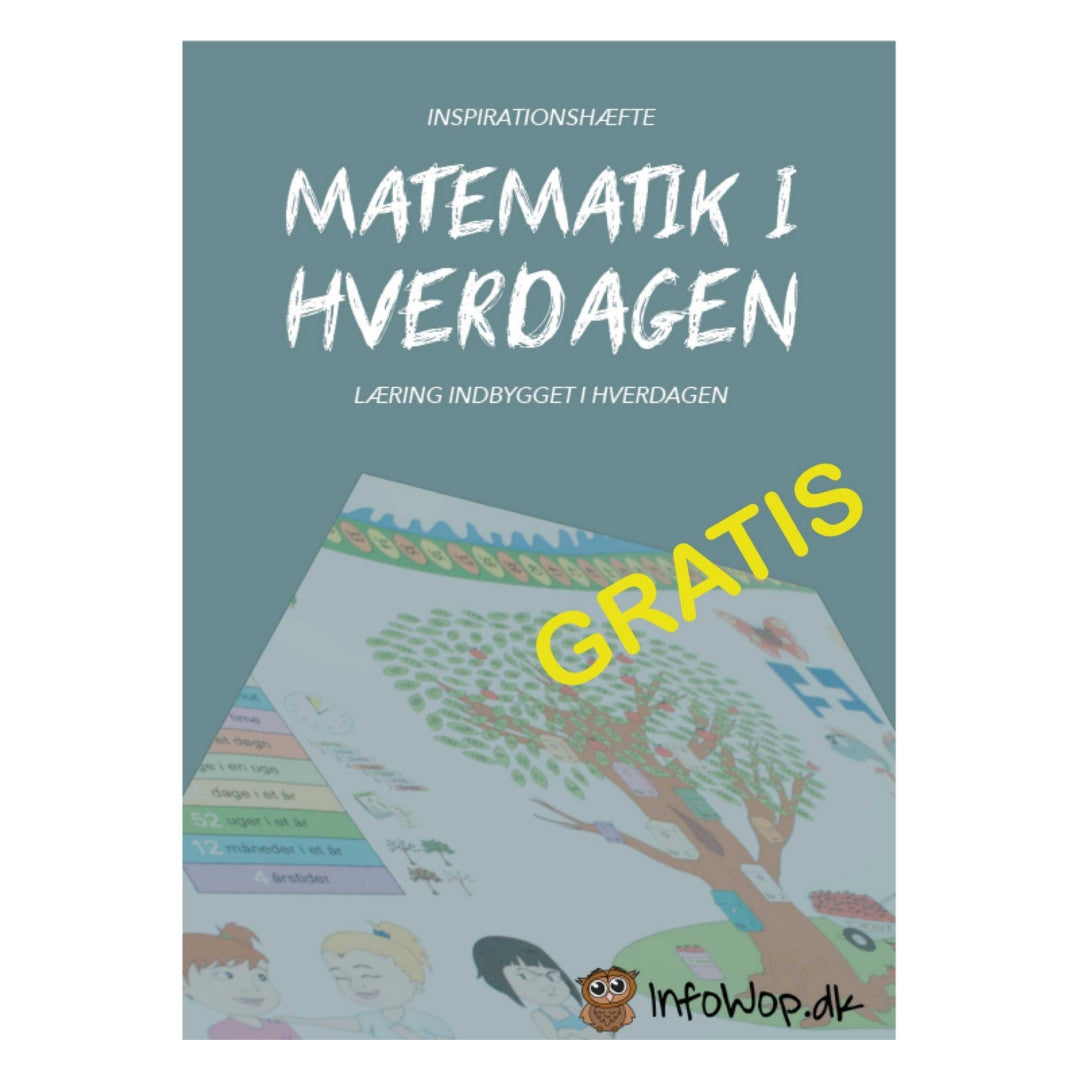 InfoWop Samtaledug - Matematik incl. idehæfte - Ca. 3,75 meter med 3 x mønster, inspirationshæfte