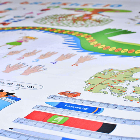 InfoWop Samtaledug - Matematik incl. idehæfte - Ca. 3,75 meter med 3 x mønster, motiv