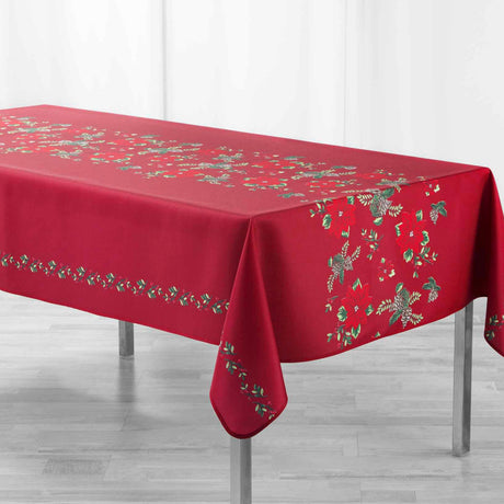 Isadora Red - Juledug med anti-plet, 150 x 300 cm