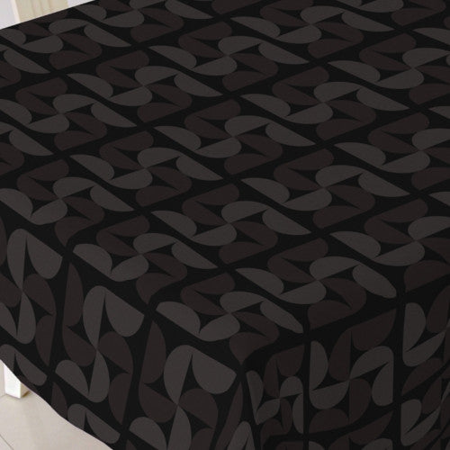 Jaba - Jacquard vævet akryldug, sort/choco