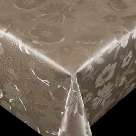 Damask voksdug - Diamond, Earth, 140 cm