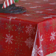 Juledug Flake Rouge, akryldug i rød