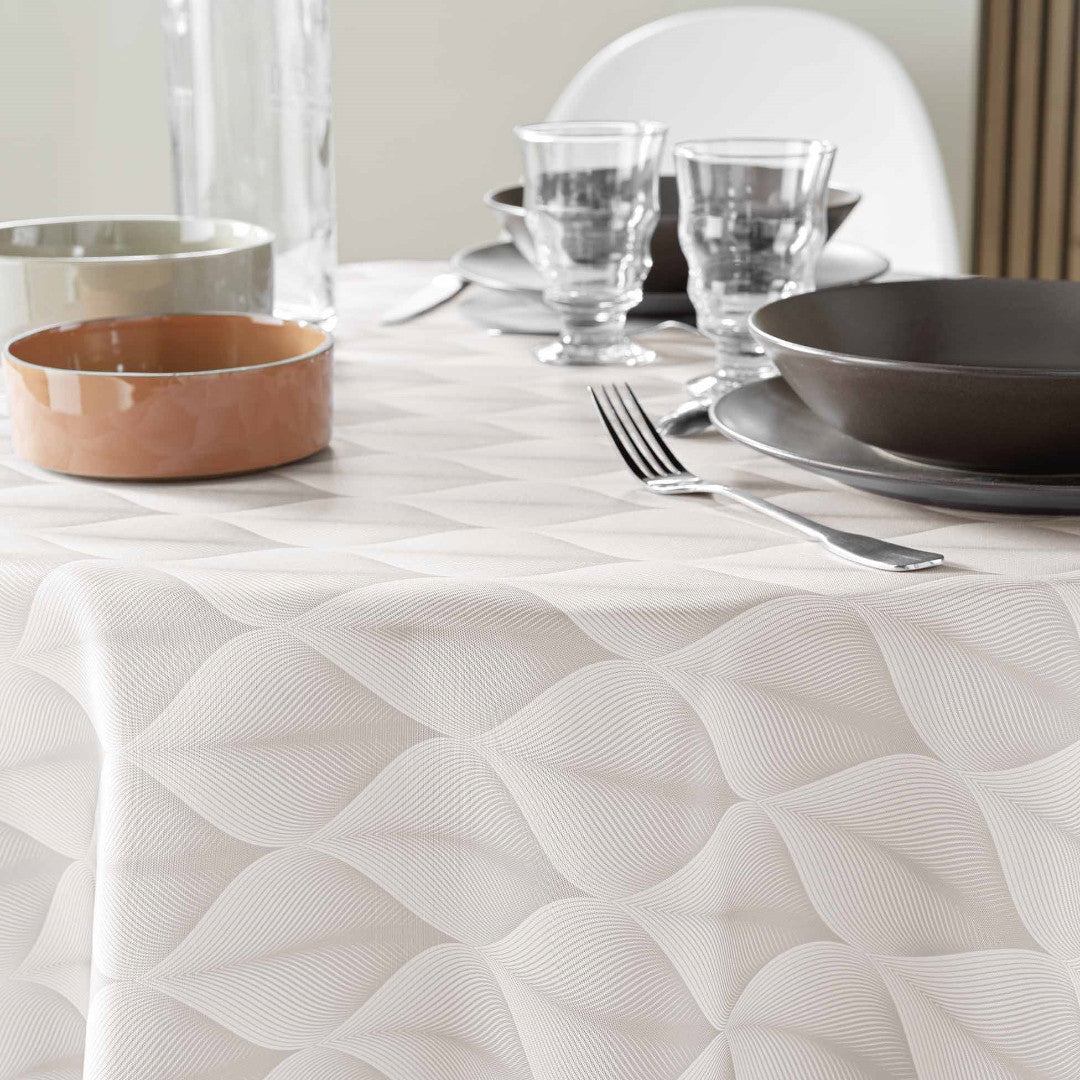 Kalini Grey Ø 180 cm, rund dug med antiplet