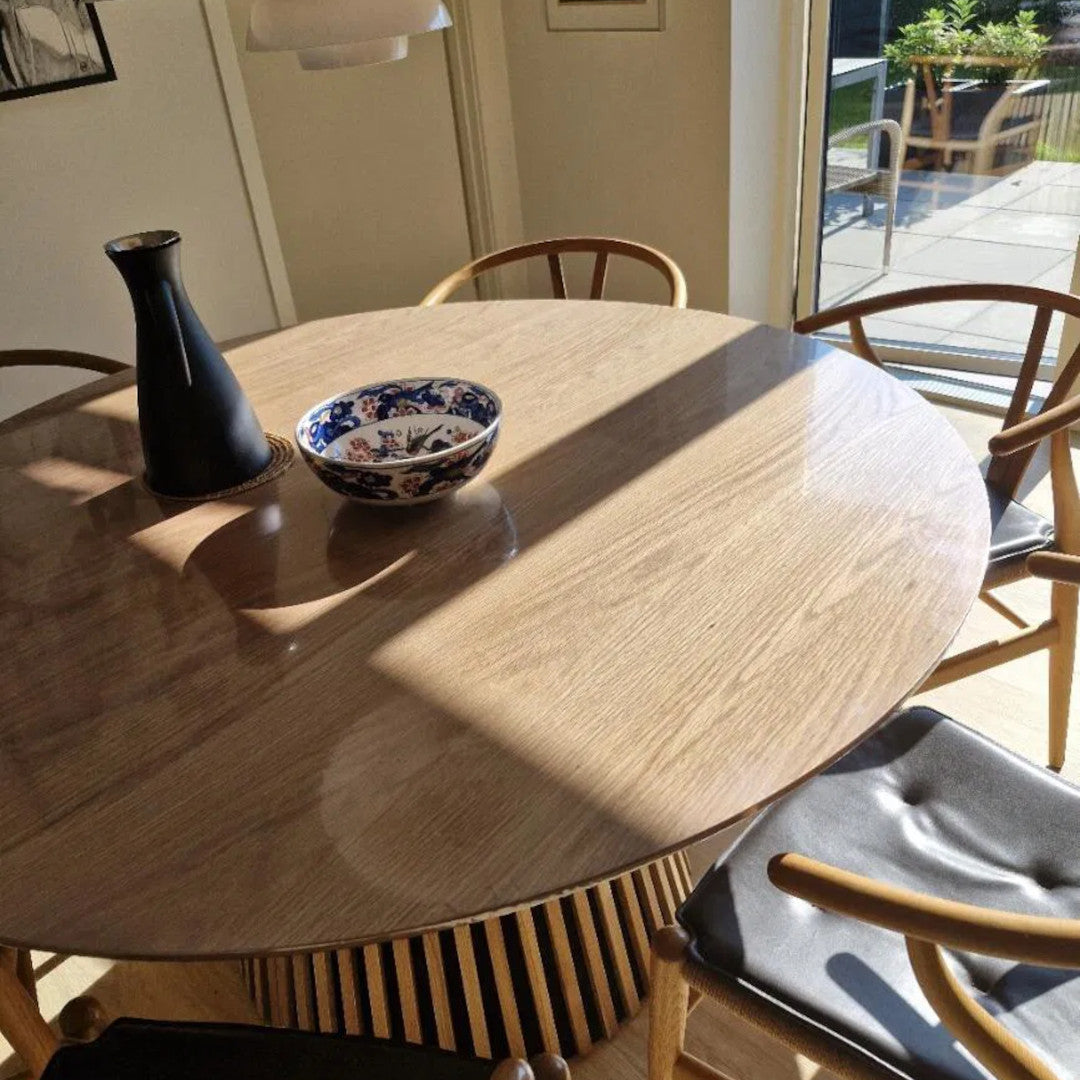 Klar Plast - Rund gennemsigtig voksdug med elastik