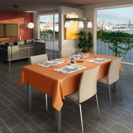 Klassisk Tern – Voksdug i varm orange, miljø