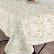 Klee - Akryldug med skønne blomster i lys beige, 160 cm