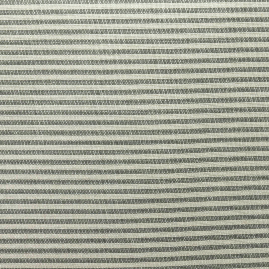 Klitmøller Hvid og grå – Stribet akryldug, mønster