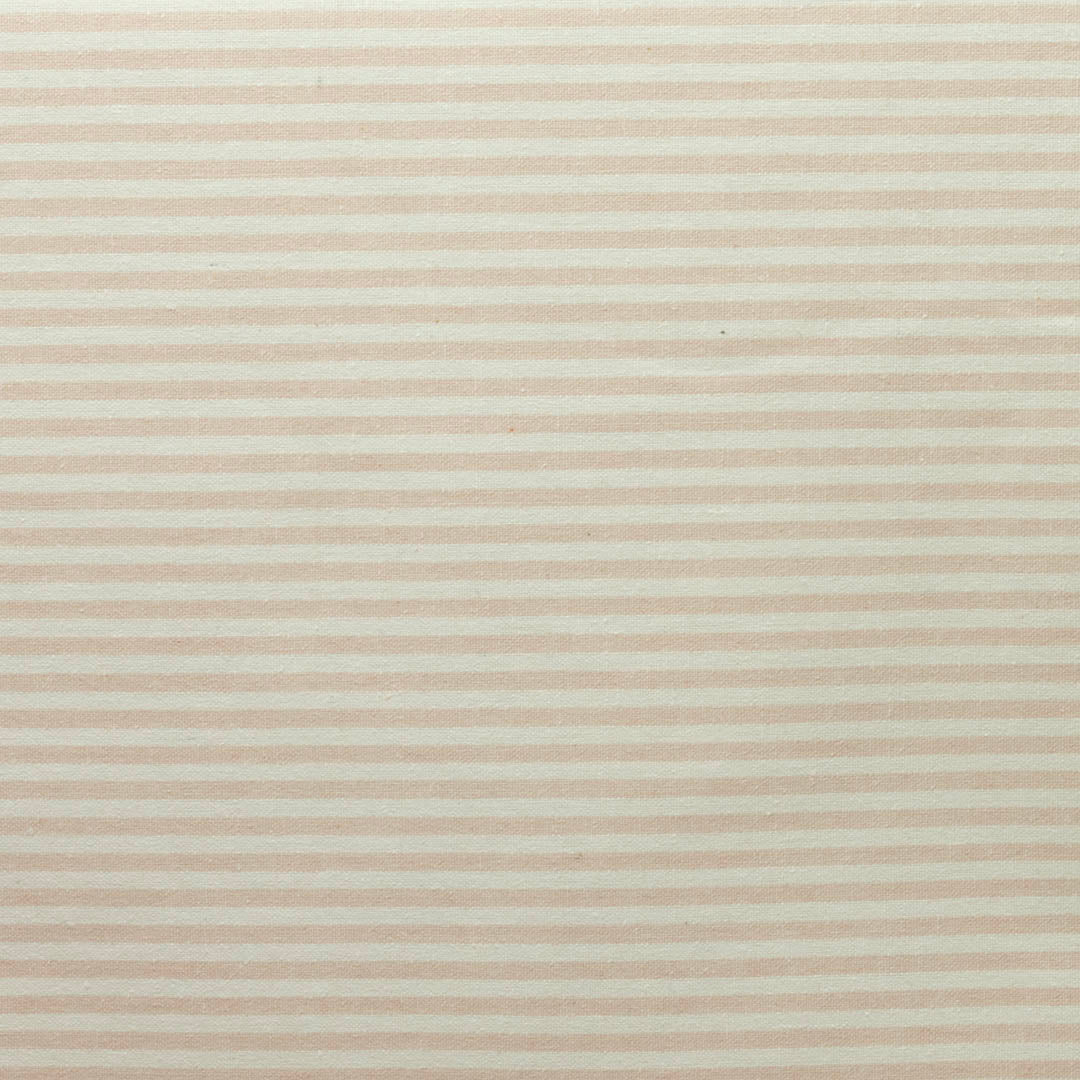 Klitmøller Hvid og lys rosa – Stribet akryldug, mønster