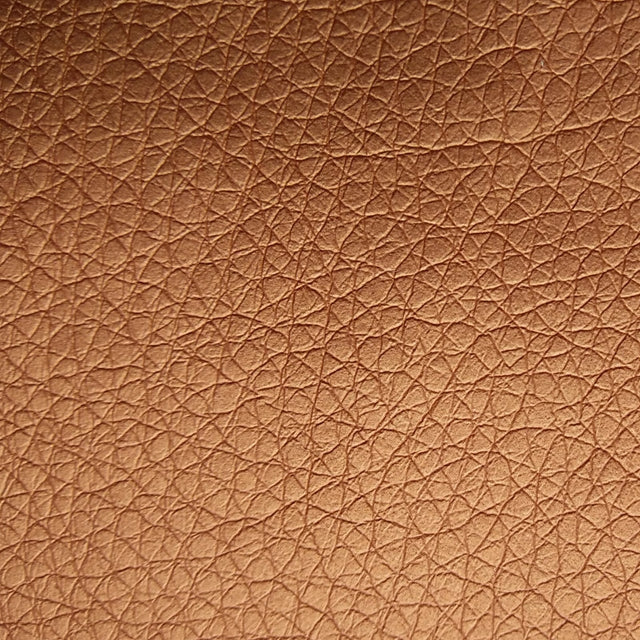 Kunstlæder uden renskåret kant - Ekokuir Brillant - Imiteret læder, 0,8 mm/140 cm - Guld/kobber