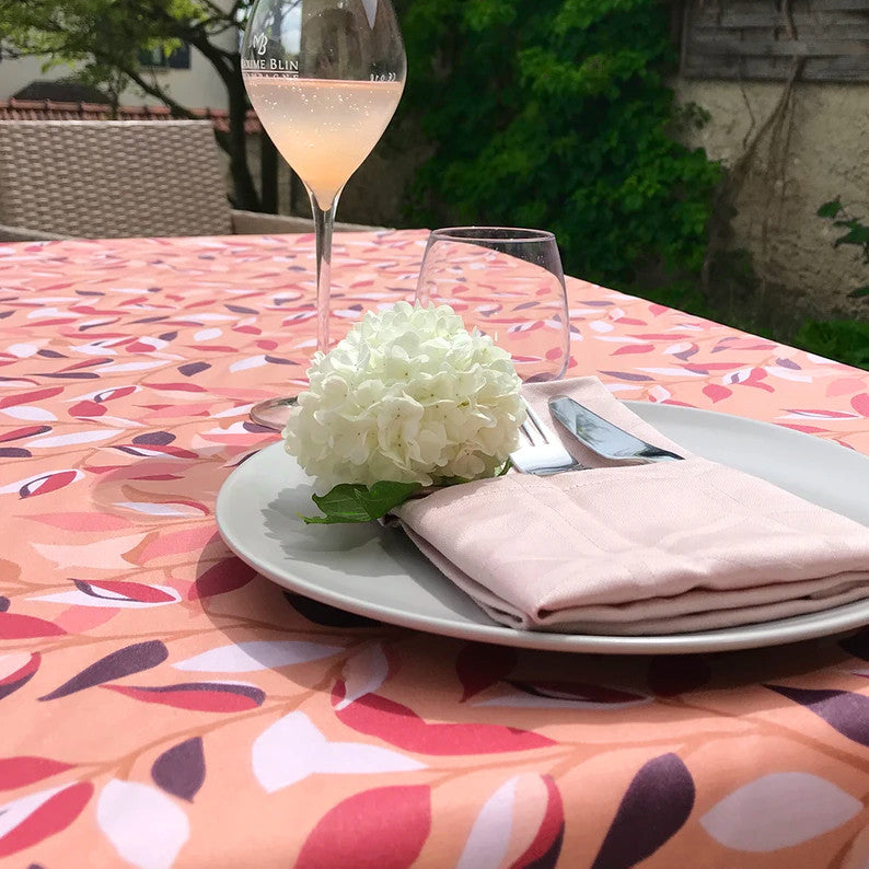 LEAVES Terracotta - Notes by Susanne Schjerning - akryldug med antiskrid