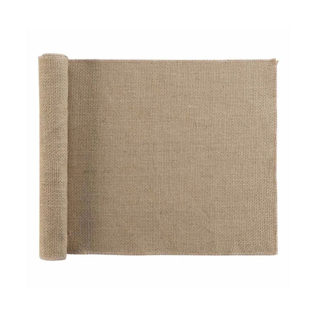 Leny Beige bordløber i jute 35 x 140 cm