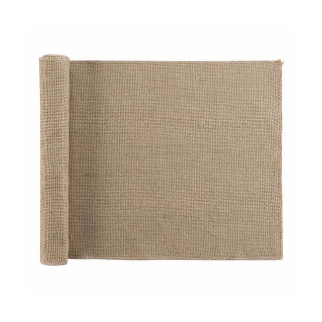 Leny Beige bordløber i jute 35 x 140 cm