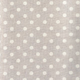 Lino Dot - Akryldug med prikker i hørlook, mønster