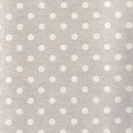 Lino Dot - Akryldug med prikker i hørlook, mønster