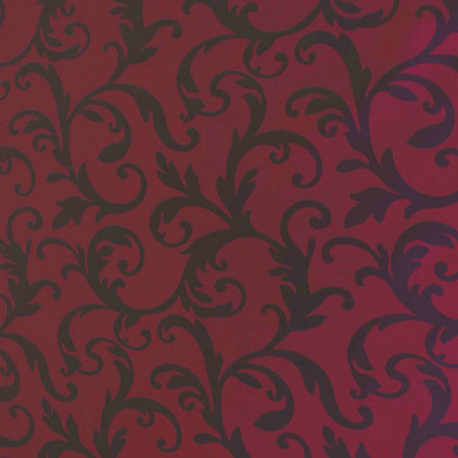 Louvre Greco rød, jacquard vævet akryldug, 140 cm bred