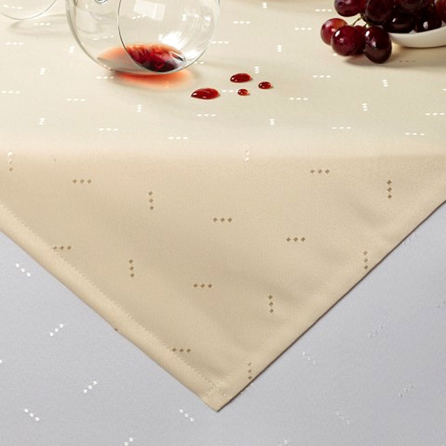 Luxor hvid Ø 160 cm, rund damask dug