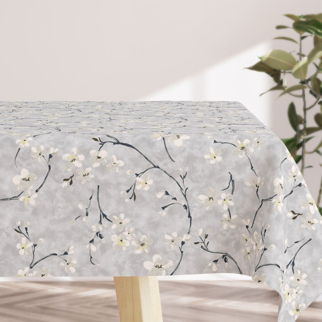 Lys Murakami - Grå akryldug med blomster
