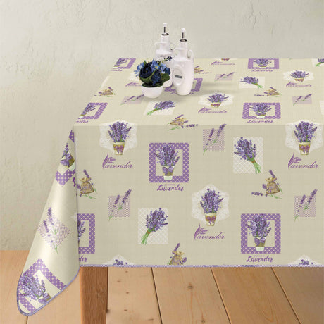 Lys-voksdug-lavendel-buket-potte
