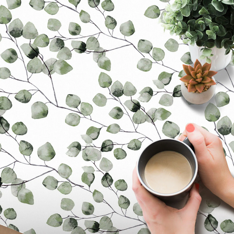 Maure Verde - Rund voksdug med elastik, mønster