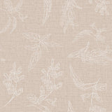 Mønster af Mesina Beige - Voksdug i hørlook med stregblade