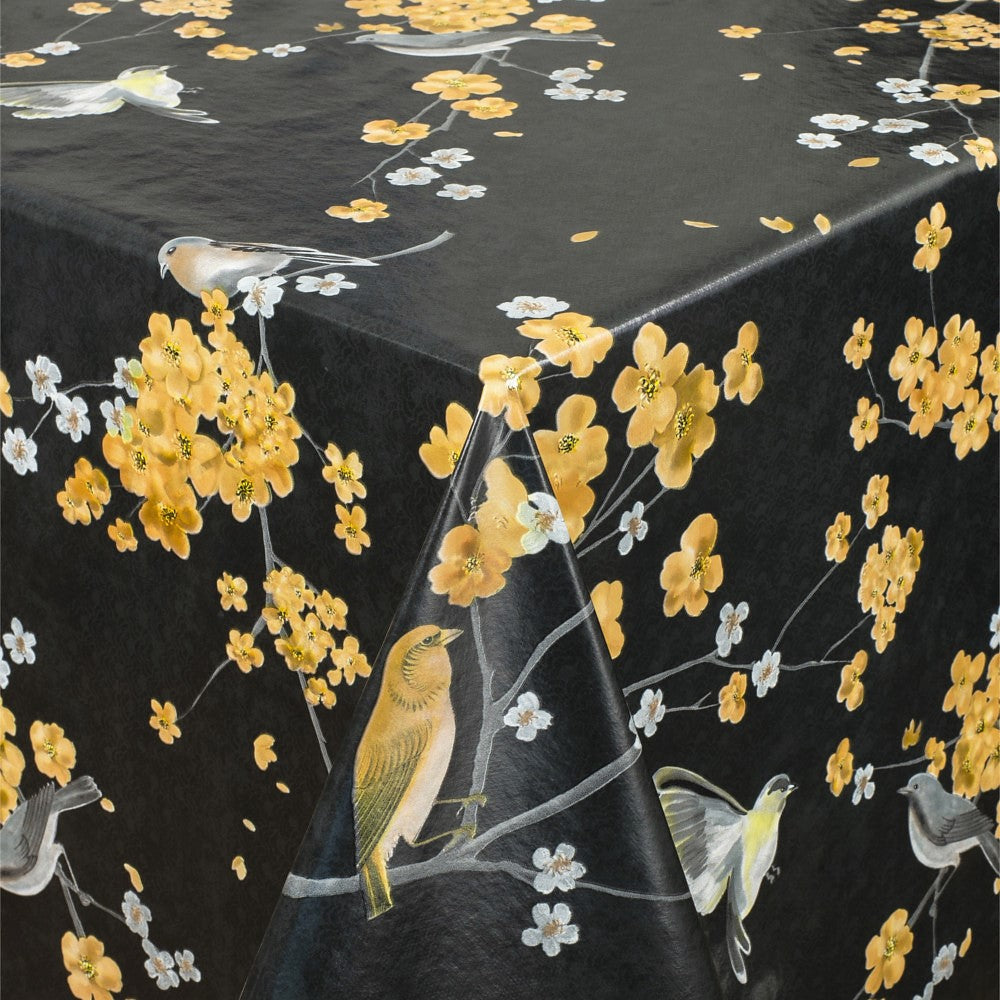 Musvitterne Titter Sort, voksdug med fugle