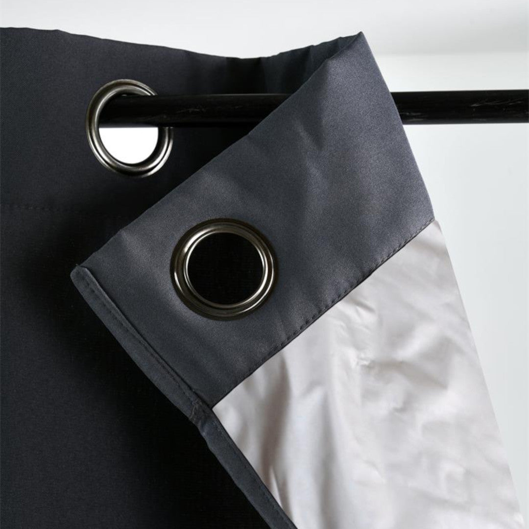 Nelson Antracit – Isolerende Gardin 135 x 240 cm, hjørne