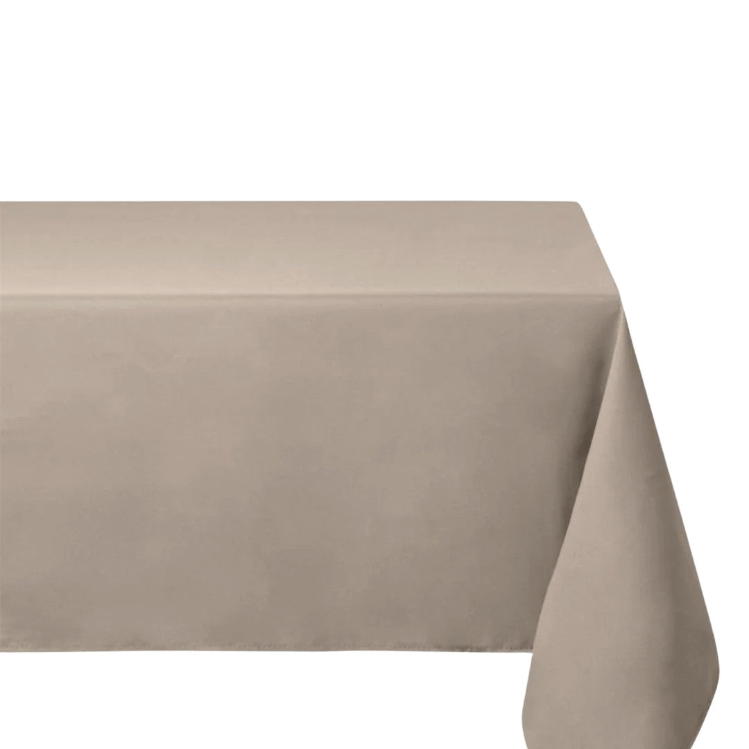 Nelson, ensfarvet rektangulær dug med anti-plet 145 x 300 cm - Hørfarvet