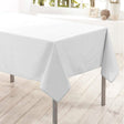 Nelson, ensfarvet rektangulær dug med anti-plet 145 x 300 cm - Hvid