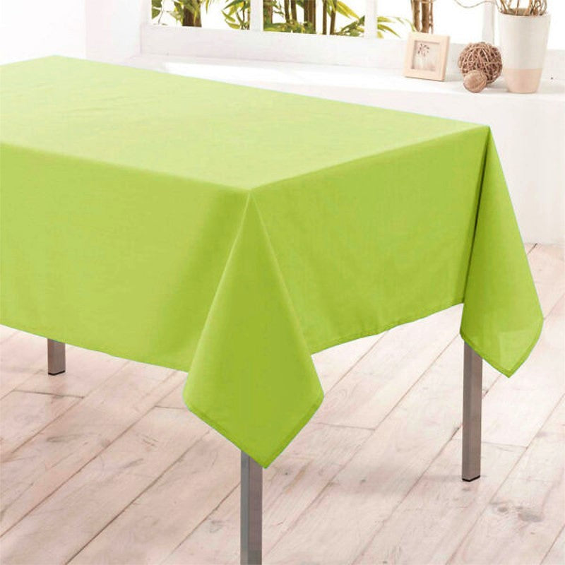 Nelson, ensfarvet rektangulær dug med anti-plet 145 x 300 cm - Lime