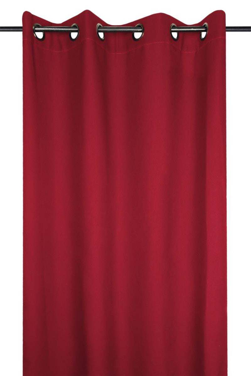 Nelson Rød – Færdigsyet Gardin 135 x 280 cm