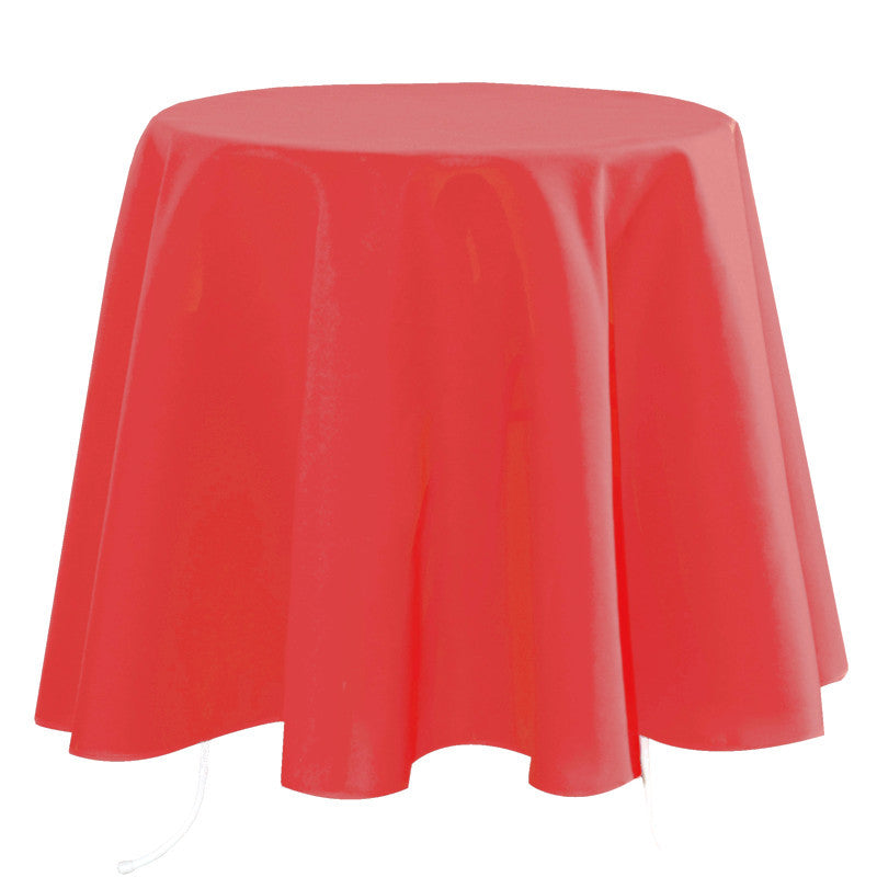 Nelson polyester rund dug ensfarvet Ø180 Corail