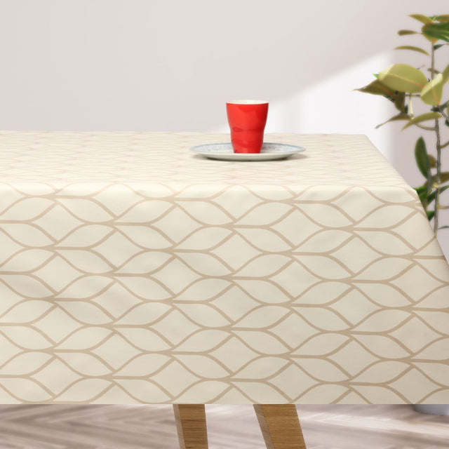 Nordisk Balance – Voksdug i beige med grafisk mønster