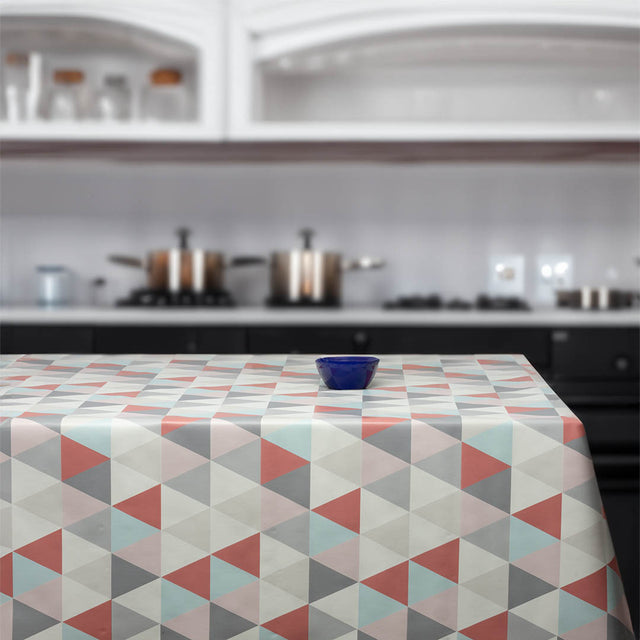 Nordisk Pastel – Voksdug i rosa, grå og mint