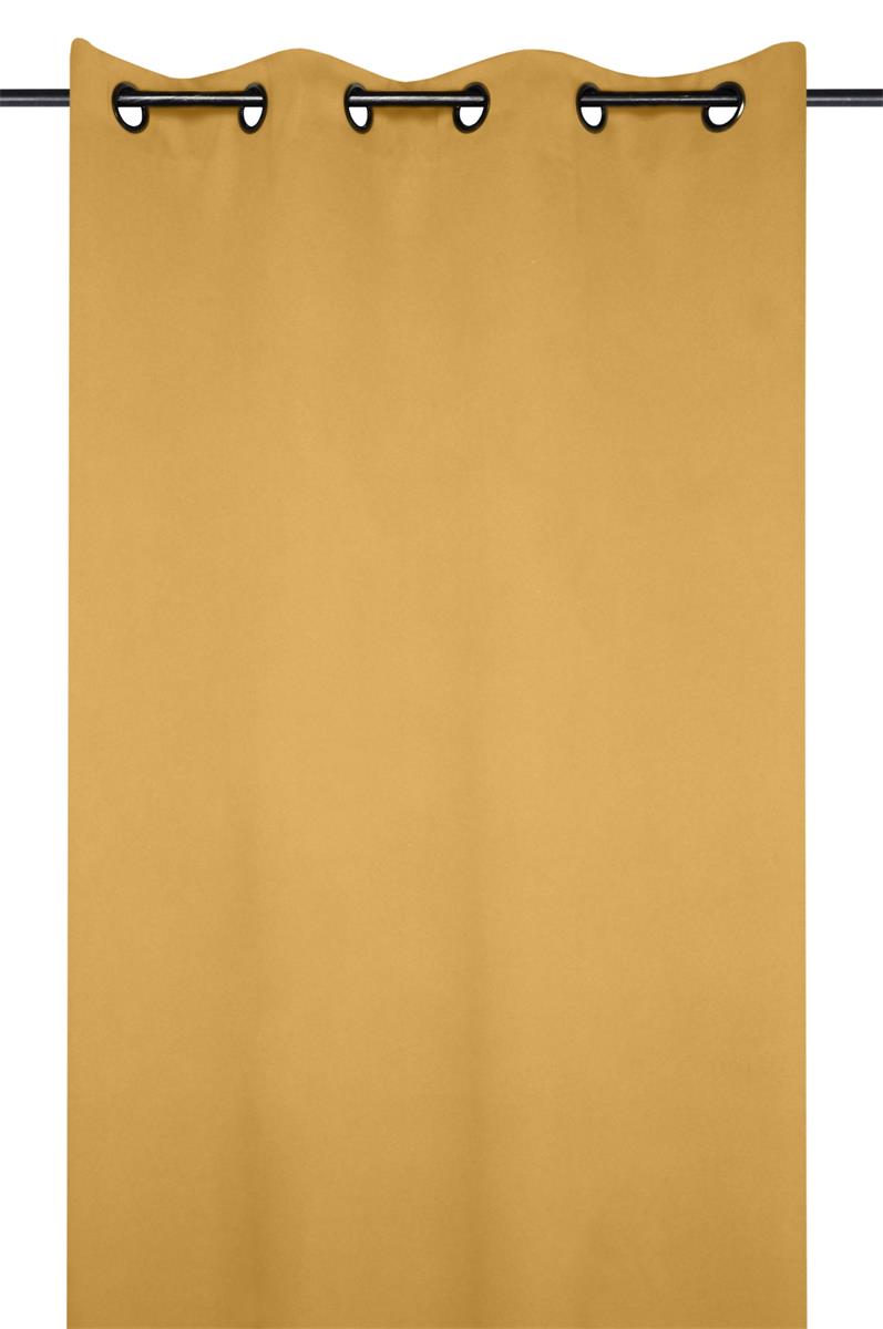Notte Senepsgul – Mørklægningsgardin 135 x 250 cm, miljø